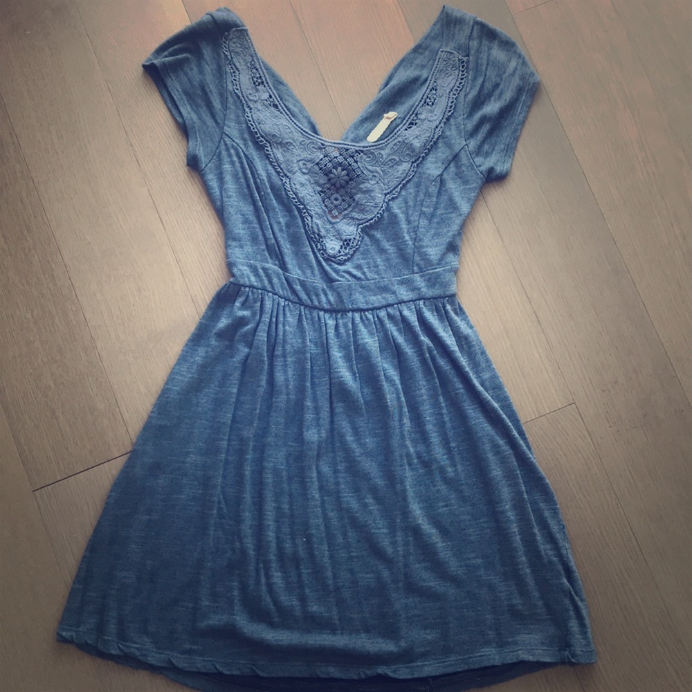 Urban Outfitters short sleeved blue dress